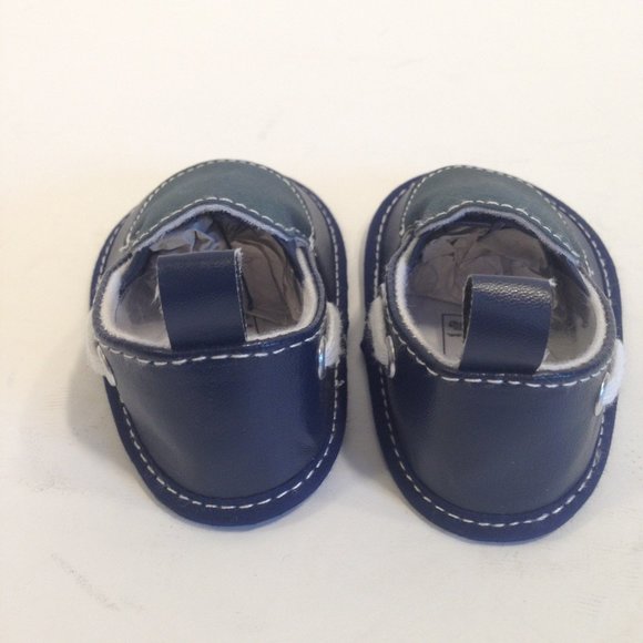 4/$15 Infant Baby Shoes Navy Loafers size 1 - Picture 3 of 7